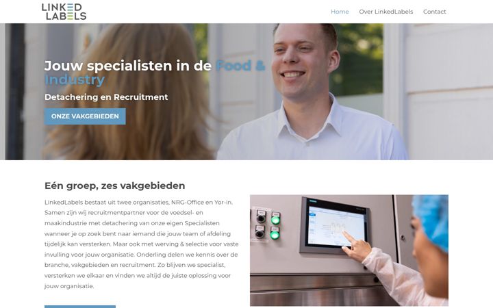 Screenshot of linkedlabels.nl