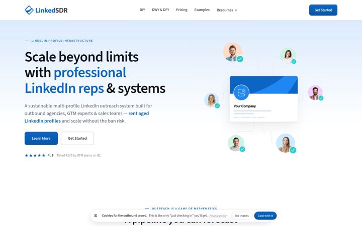 Screenshot of linkedsdr.com