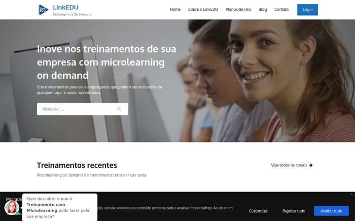 Screenshot of linkedu.com.br
