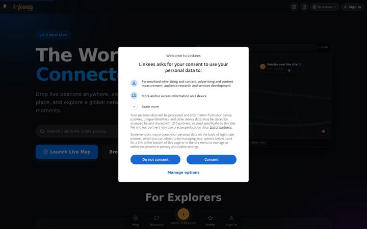 Screenshot of linkees.com