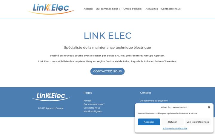 Screenshot of linkelecs.fr