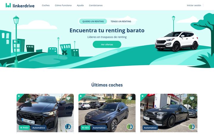 Screenshot of linkerdrive.com
