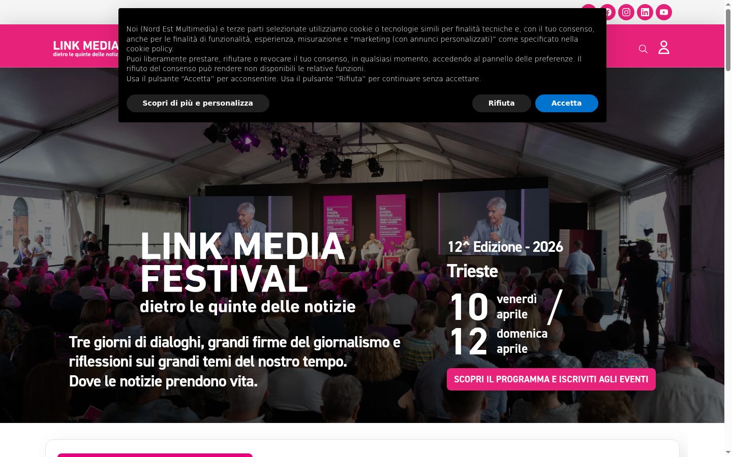 Screenshot van de toestemmingsbanner zoals getoond vóór enige interactie