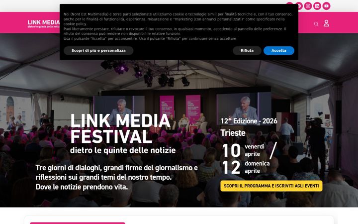 Screenshot of linkfestival.it