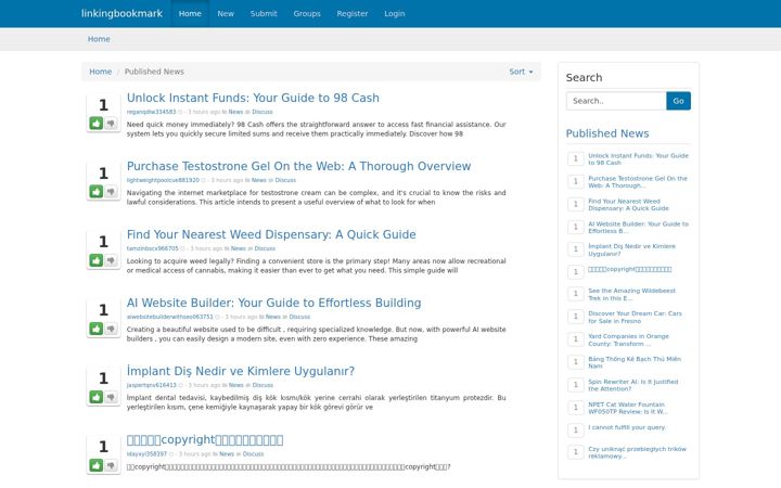 Screenshot of linkingbookmark.com