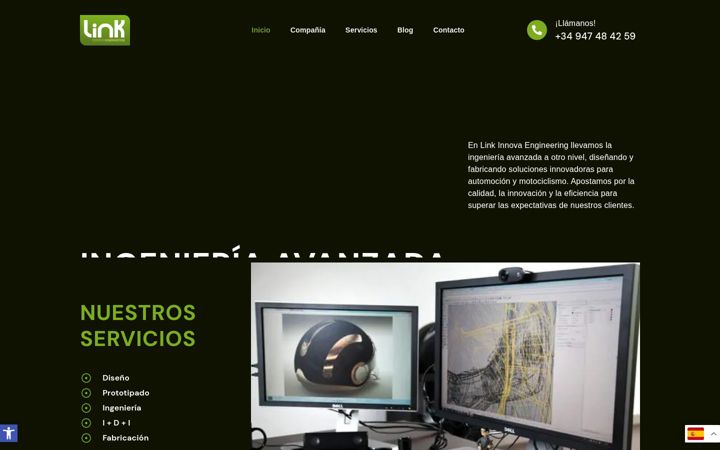 Screenshot of linkinnova.com