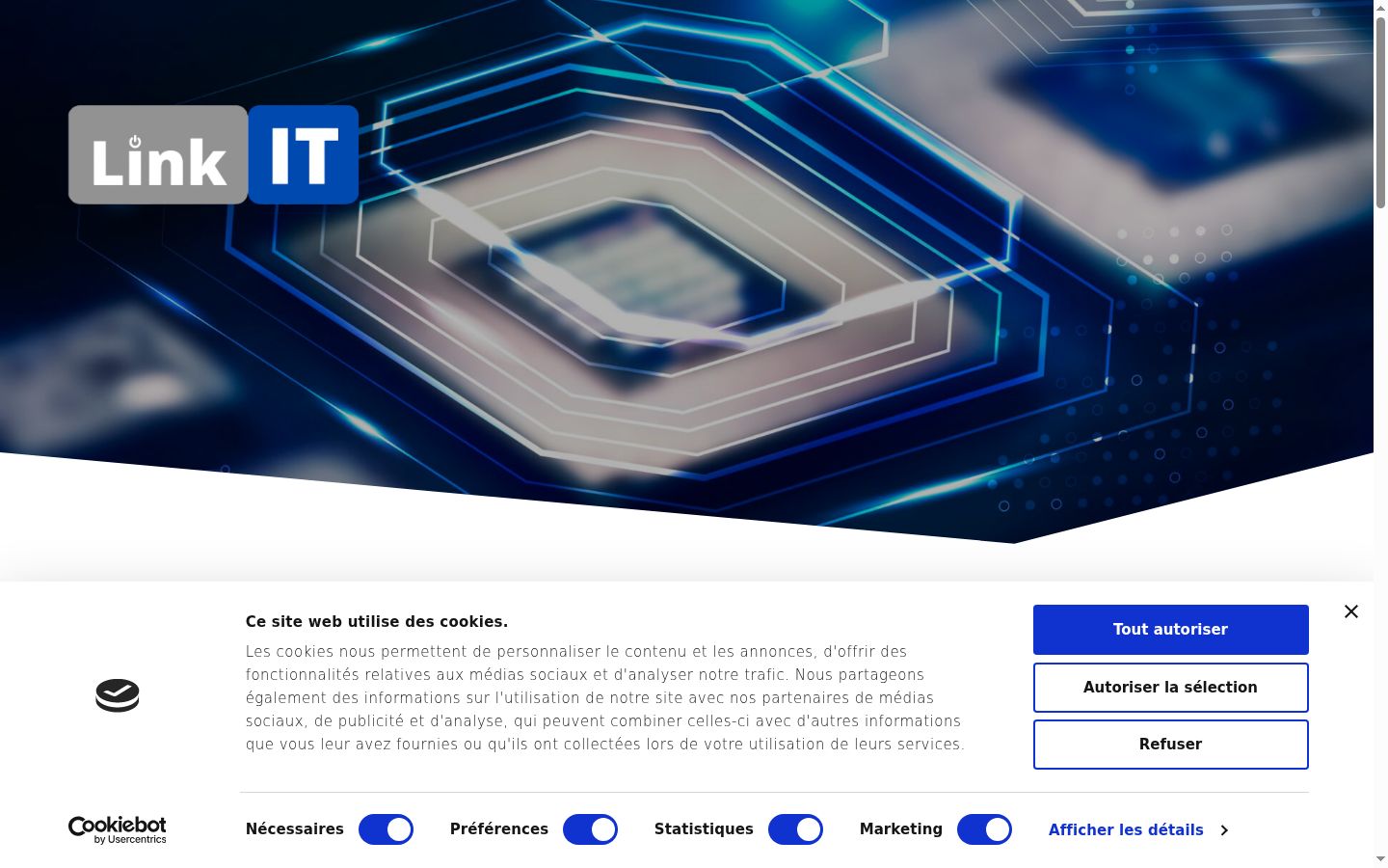 Screenshot του banner συγκατάθεσης που εμφανίστηκε πριν από οποιαδήποτε αλληλεπίδραση