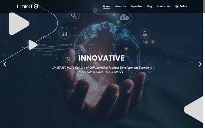 Screenshot of linkit360.com