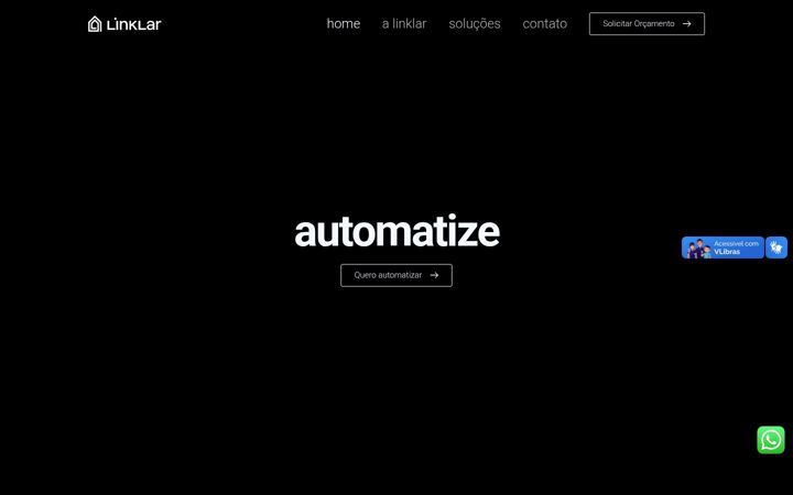 Screenshot of linklarautomacao.com.br