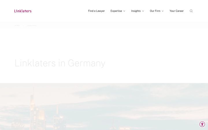 Screenshot of linklaters.de