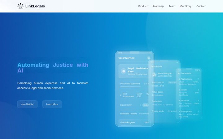Screenshot of linklegals.com