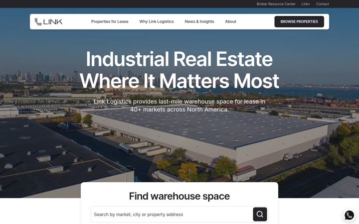 Screenshot of linklogistics.com