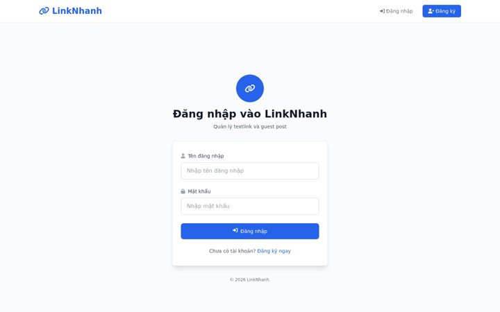 Screenshot of linknhanh.link