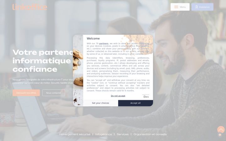 Screenshot of linkoffice.fr