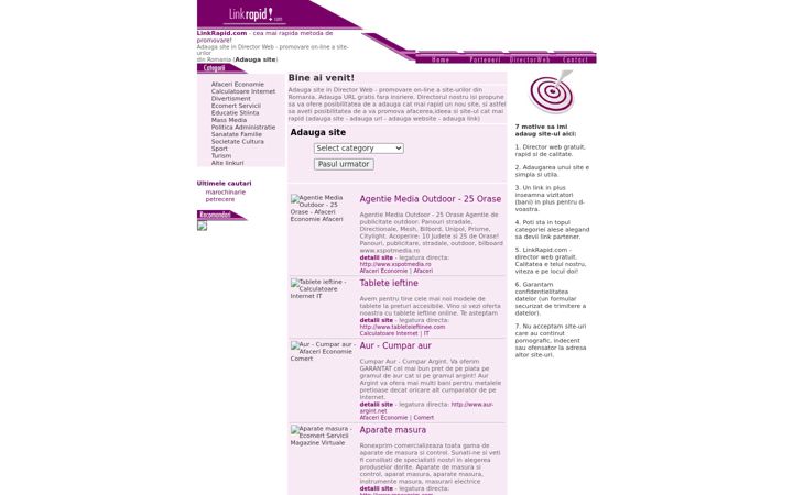 Screenshot of linkrapid.com