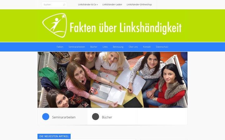Screenshot of linkshaender-fakten.de