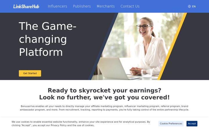Screenshot of linksharehub.com