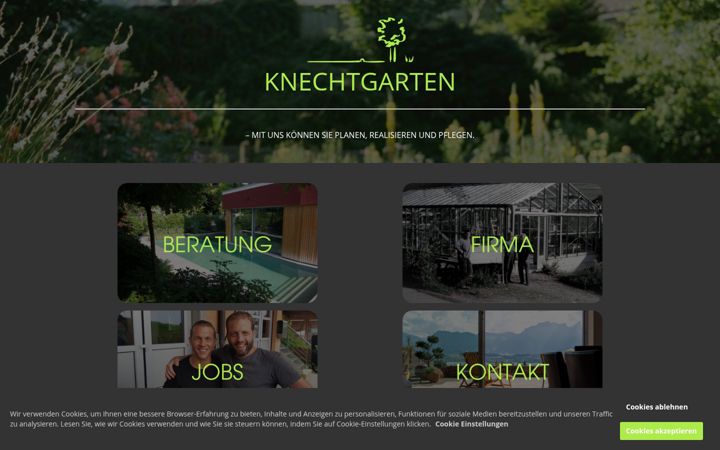 Screenshot of linksknechtgarten.ch