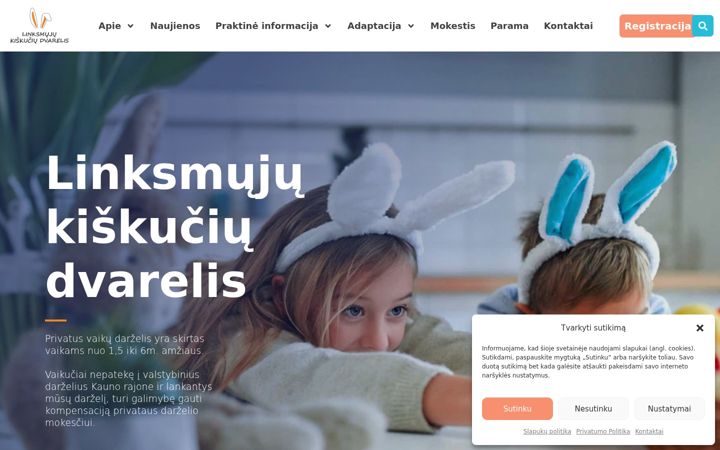 Screenshot of linksmujukiskuciudvarelis.com