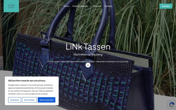 Screenshot of linktassen.nl