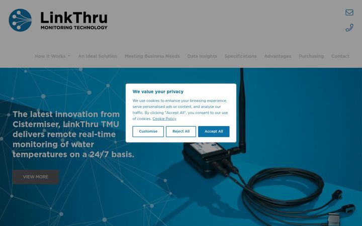 Screenshot of linkthru.com