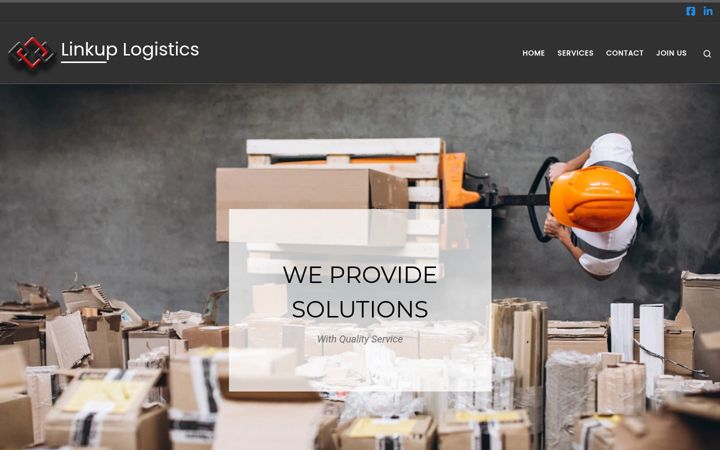 Screenshot of linkuplogistics.com