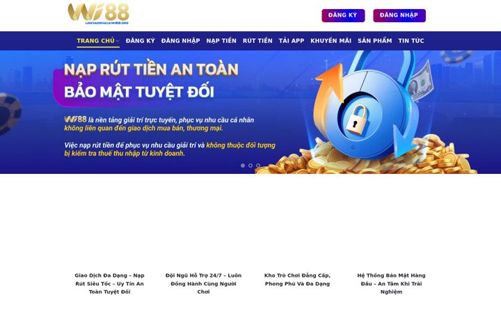 Screenshot of linkvaonhacaiwi88.org