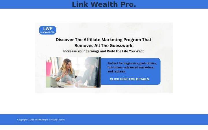 Screenshot of linkwealthpro.com