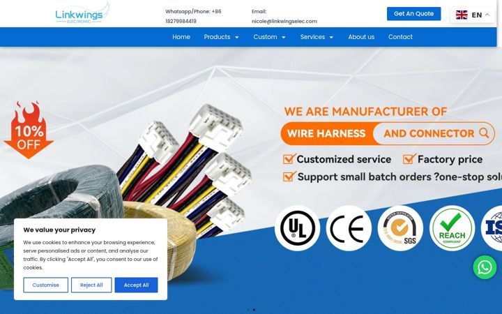 Screenshot of linkwingselec.com
