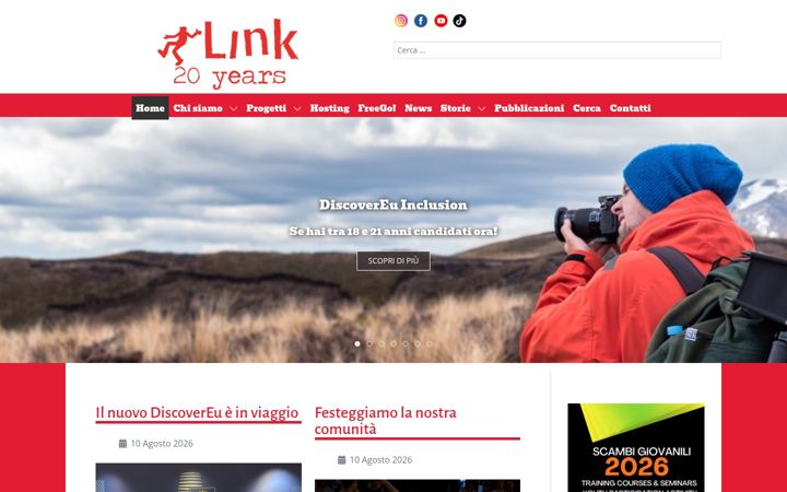 Screenshot of linkyouth.org