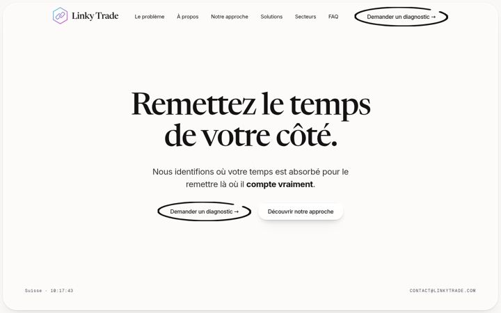 Screenshot of linkytrade.com