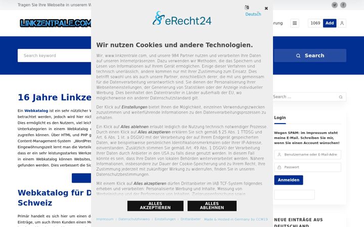 Screenshot of linkzentrale.com