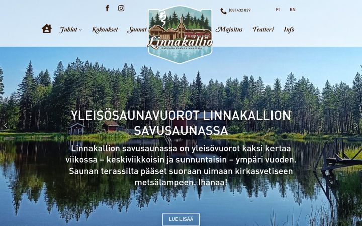 Ekrano kopija linnakallio.fi