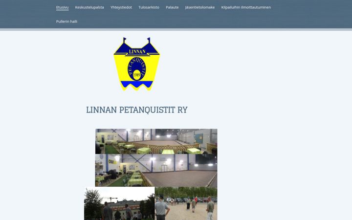 Screenshot of linnanpetanquistit.net