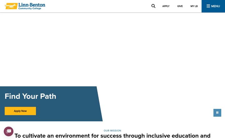 Screenshot of linnbenton.edu