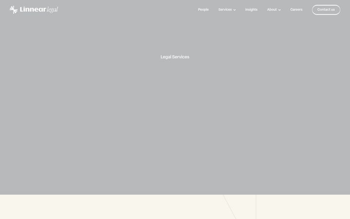 Screenshot of linnearlegal.co.uk