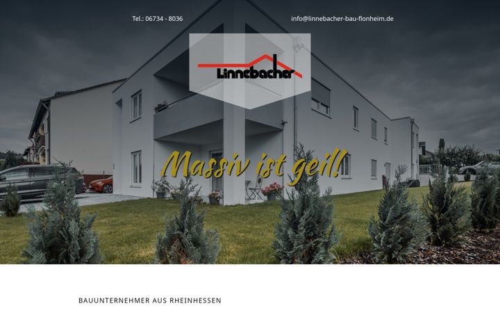 Screenshot of linnebacher-bau-flonheim.de