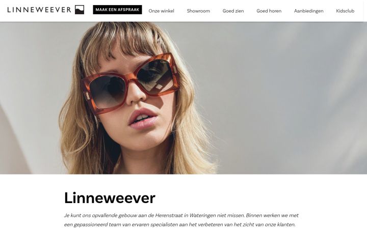 Screenshot of linneweever.nl