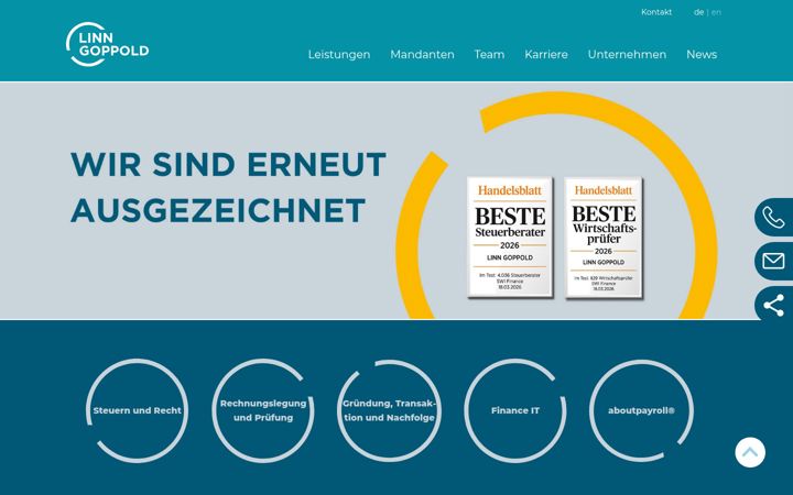 Screenshot of linngoppold.de