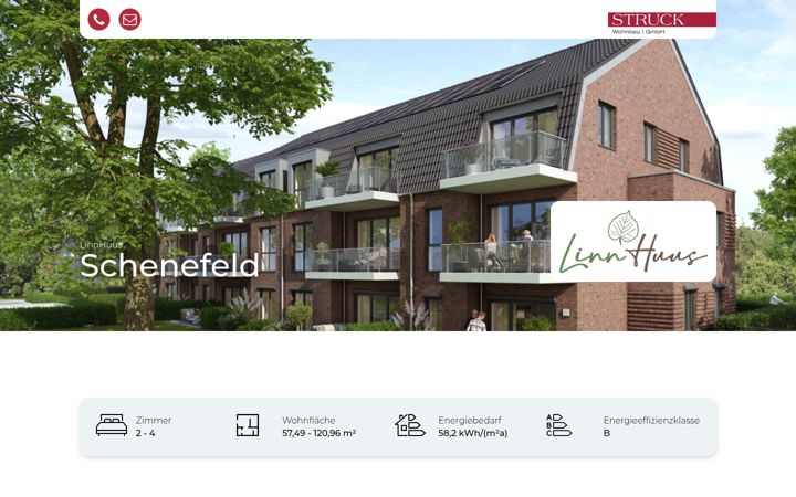 Screenshot of linnhuus.de