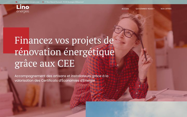 Screenshot of lino-energies.com