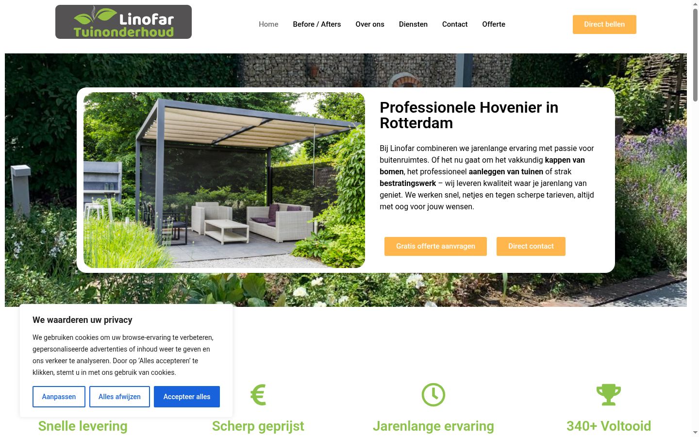 Screenshot tal-banner tal-kunsens muri qabel kwalunkwe interazzjoni