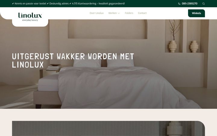 Screenshot of linolux.nl
