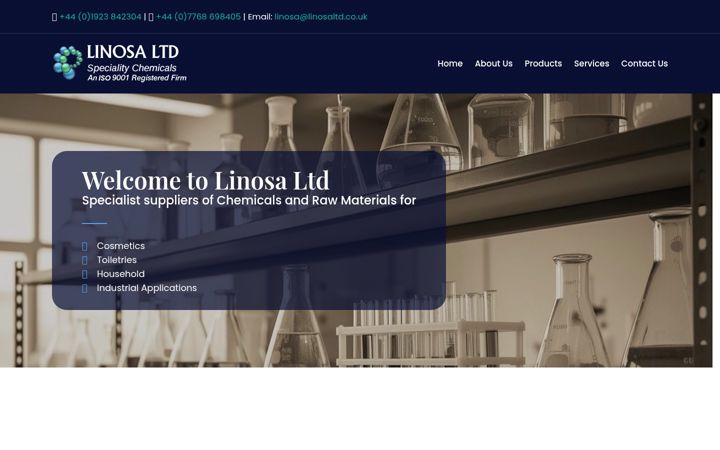 Screenshot of linosaltd.co.uk