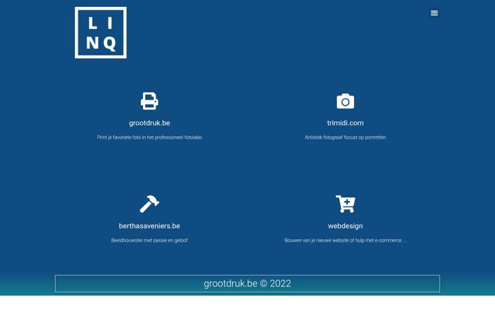 Screenshot of linq.be