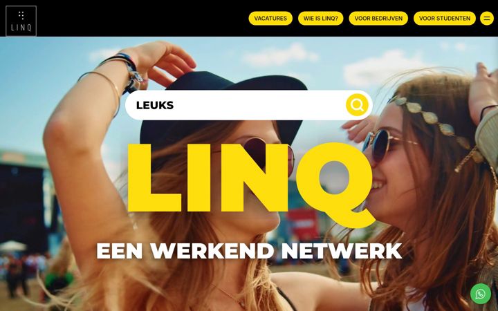 Screenshot of linq.nl