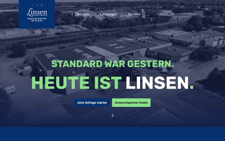 Screenshot of linsen-druckcenter.de