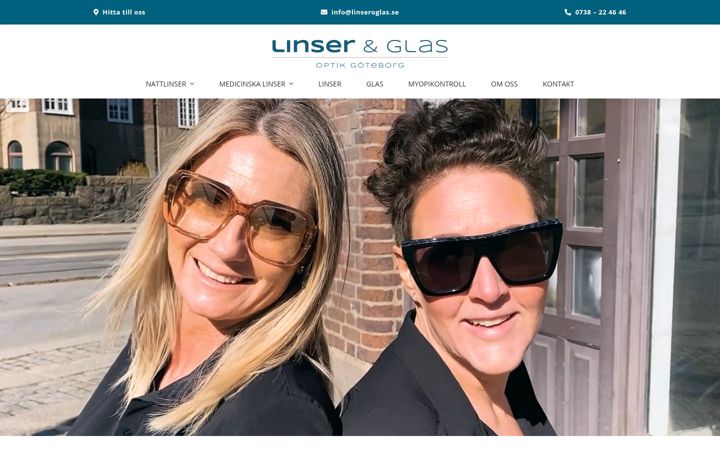 Screenshot of linseroglas.se