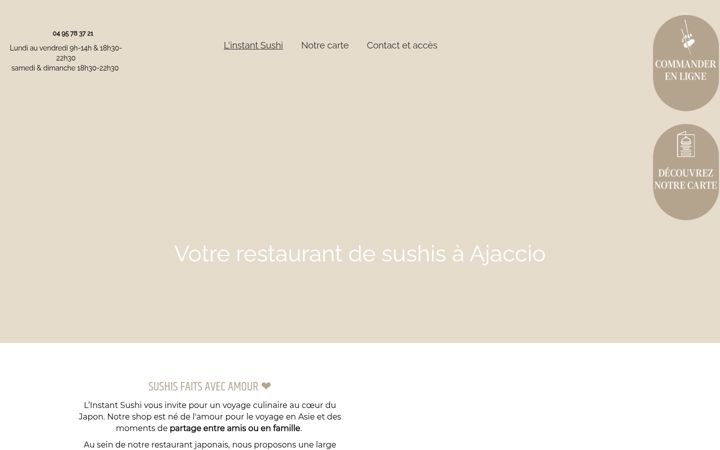 Screenshot of linstant-sushi.fr