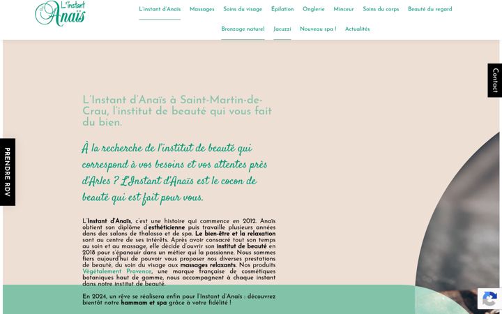 Screenshot of linstantdanais-spa.fr
